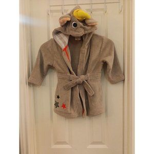 Kids Disney 'Dumbo' Bath Robe With Belt Terry Cloth Soft Size 3T